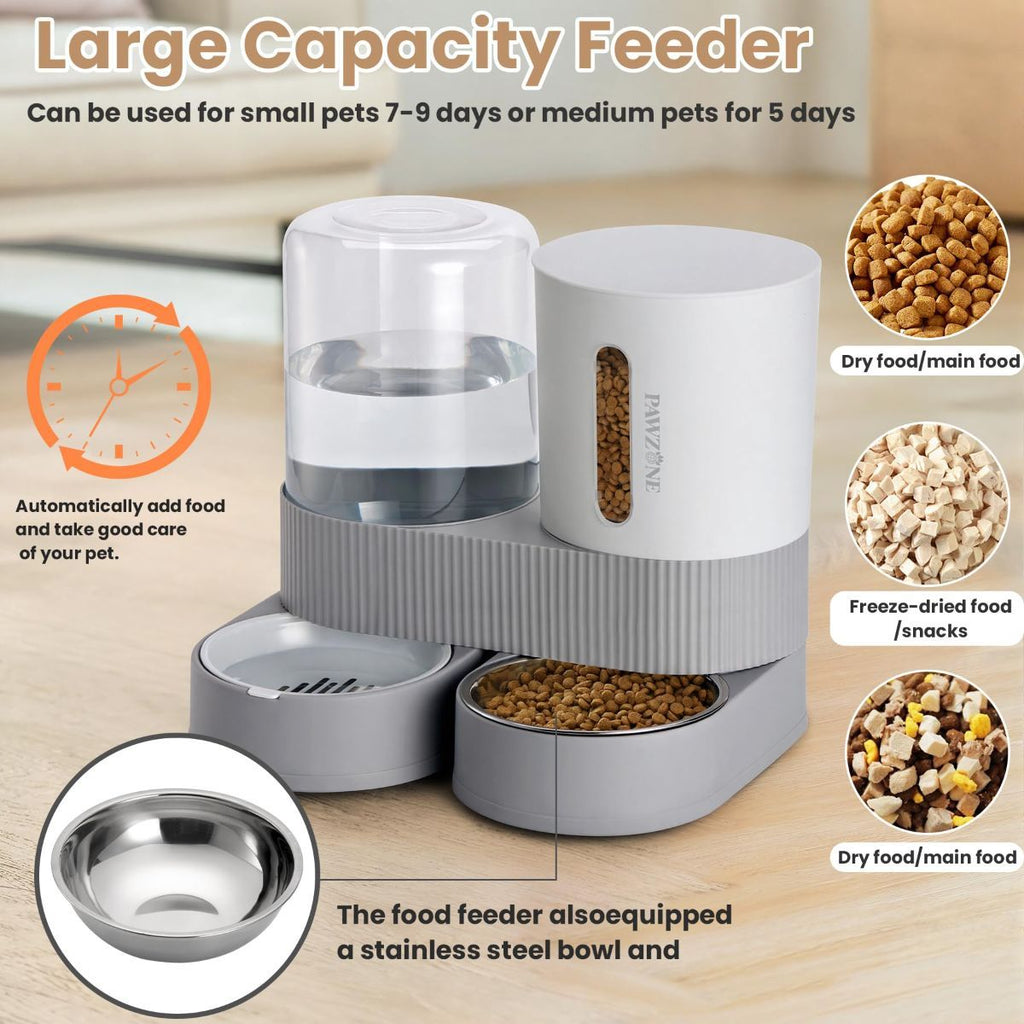 Cat Automatic Feeder Cat Water Dispenser Pet Feeding Set Cat Food Dispenser