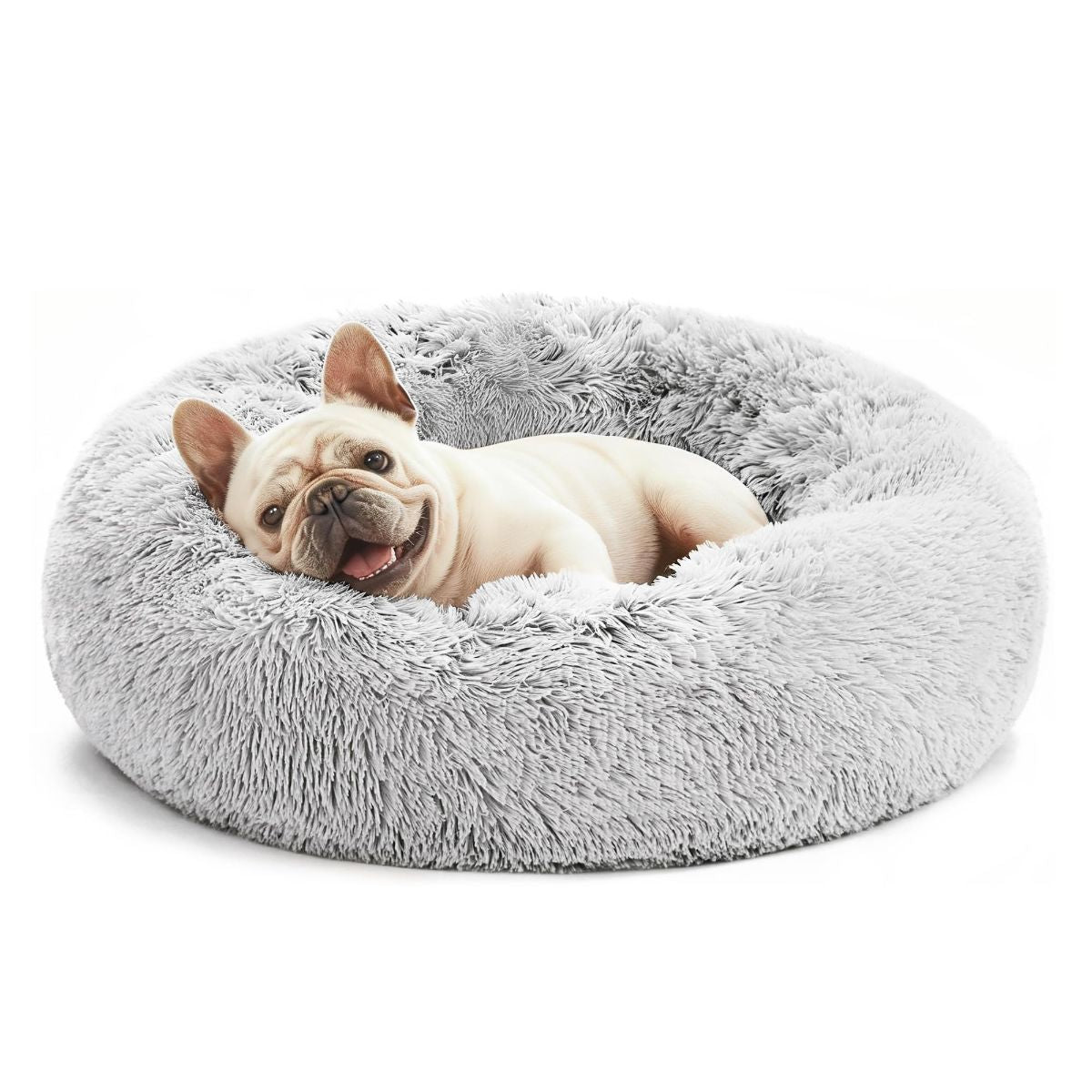 Pet Bed Anti-Anxiety Pet Bed Donut Pet Bed Small Dog Bed Medium Dog Bed Cat Bed - Navy / 20in