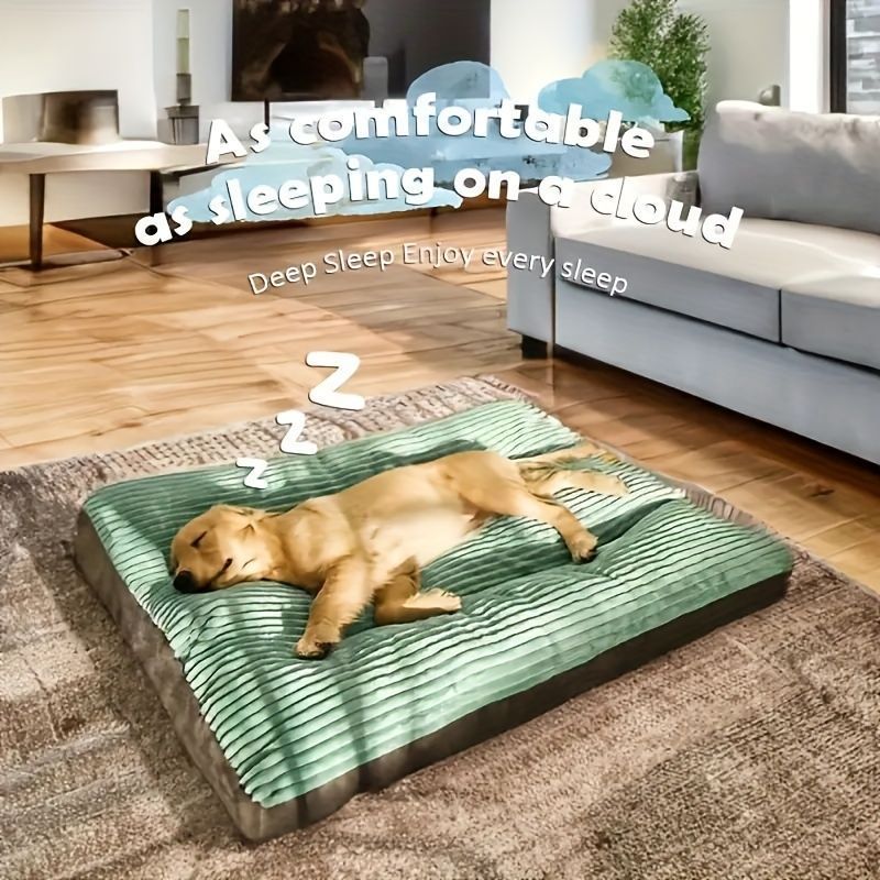 Warm Dog Bed Washable Pet Bed Non-Slip Dog Bed High Backrest Dog Bed Thick Dog - Gray - Size 47*37.4in