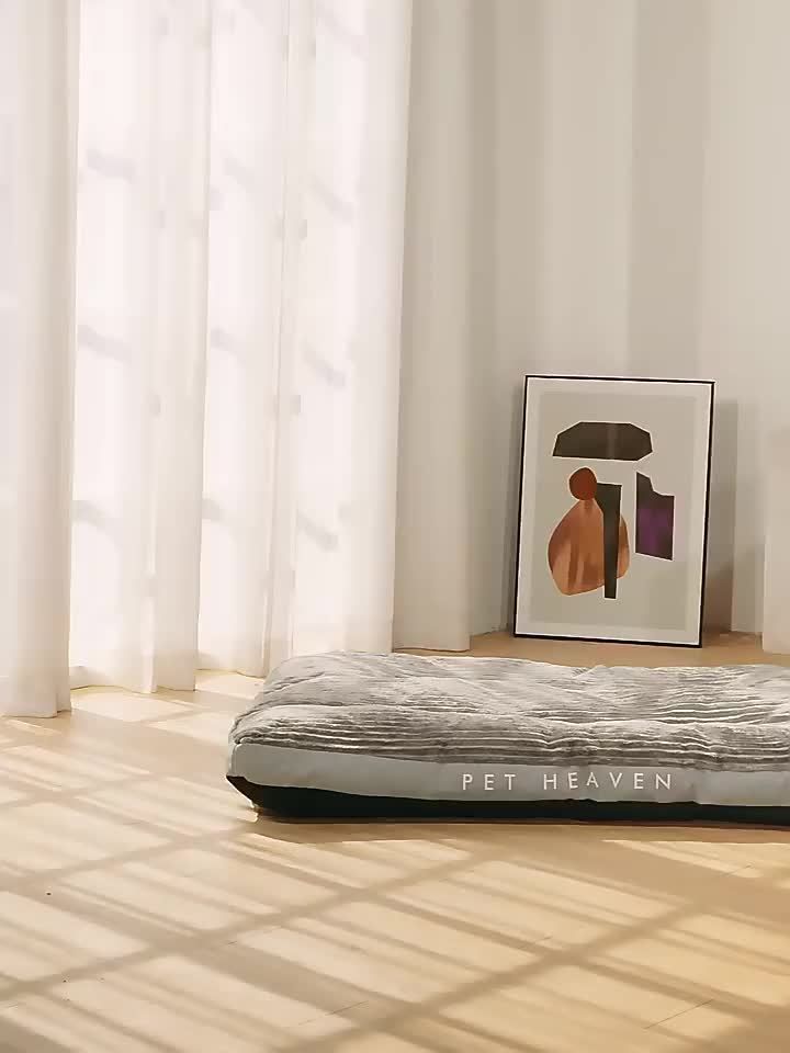 Warm Dog Bed Washable Pet Bed Non-Slip Dog Bed High Backrest Dog Bed Thick Dog - Gray - Size 47*37.4in