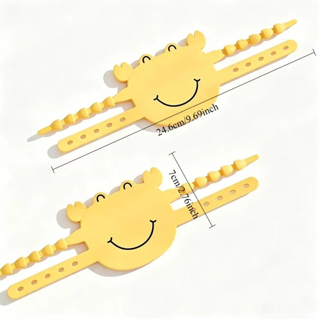 5-Pack Cute Crab-Shaped Silicone Door Lock Silencer, Adjustable Anti-Slam & Finger Guard for Bedroom & Nursery (Grey)
