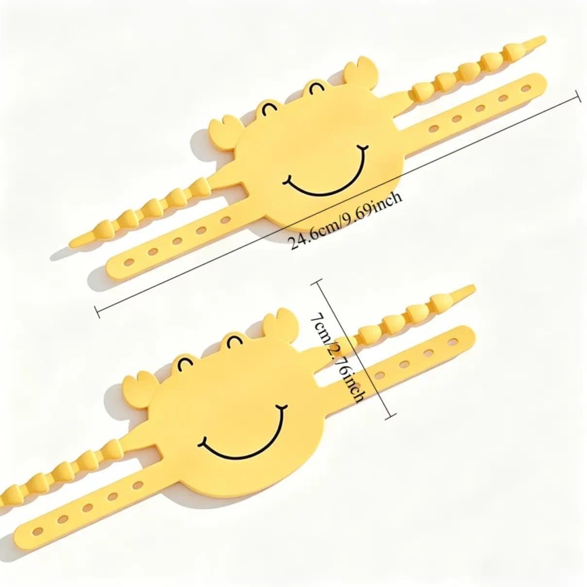 5-Pack Cute Crab-Shaped Silicone Door Lock Silencer, Adjustable Anti-Slam & Finger Guard for Bedroom & Nursery (Grey)