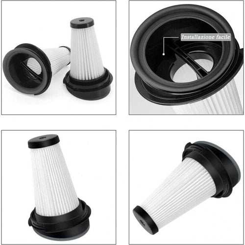4-pack replacement filters for Rowenta X-pert 3.60 X-Pert 160 RH72xxx RH6921WO RH6933WO RH6971WO RH6974WO cordless vacuum cleaner ZR005202, DEBUNS