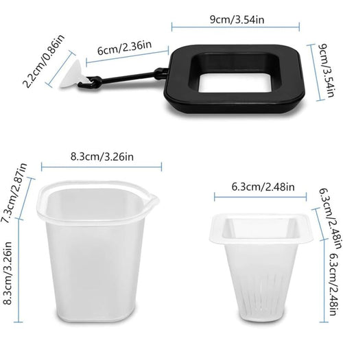3 In 1 Aquarium Floating Ring Cone Food Dispenser Aquarium Fish Food Dispenser Aquarium Accessory For Goldfish,