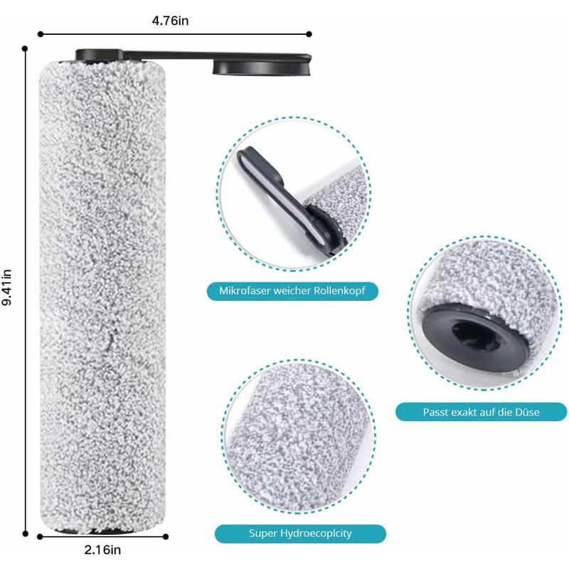 S5 2 Pack Brush ROllers & 2 Pack Hepa Filters For Tineco Floor One S5 Cordless Vacuum Cleaner