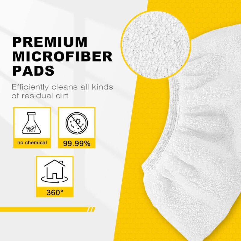 8 pcs Microfiber Cloths For Kärcher, Hand Nozzle Cloths Accessory For Steam Cleaners Sc 1, 2, 3, 4, 5