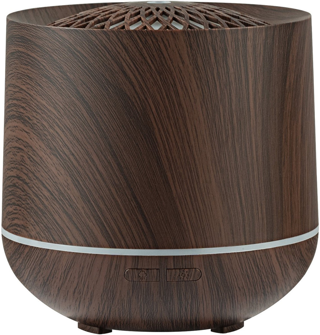 Humidifiers - Aromatherapy Humidifier - 300ml Diffuser - Air Humidifier - Room Humidifier - 7-Color LED - Light and Automatic Shut-Off - Essential Oil Diffuser for Home and Office (Dark)