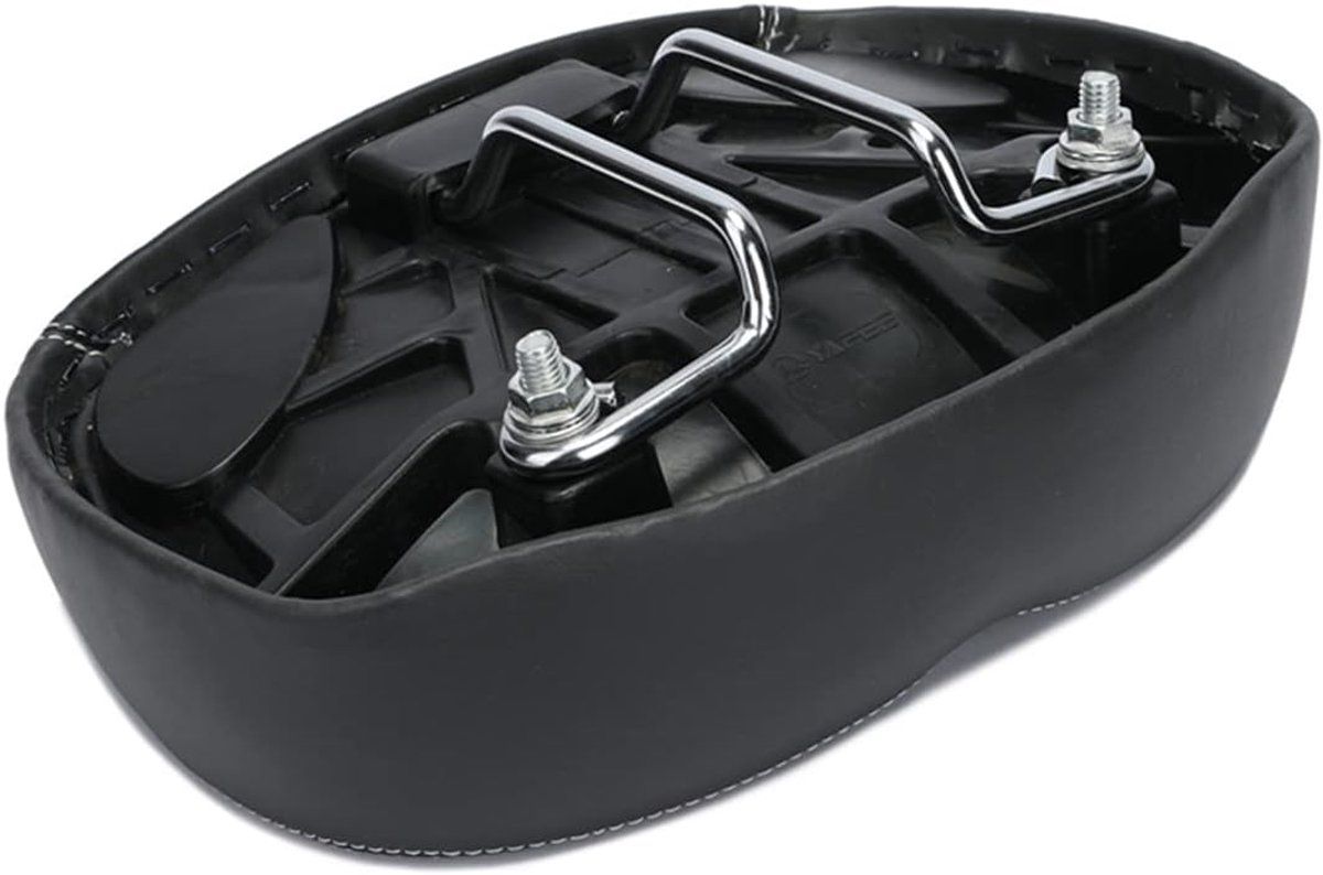 Black Bicycle Saddle Shock Absorbing Wide Seat Cushion Unisex, 26 x 17 x 9 cm