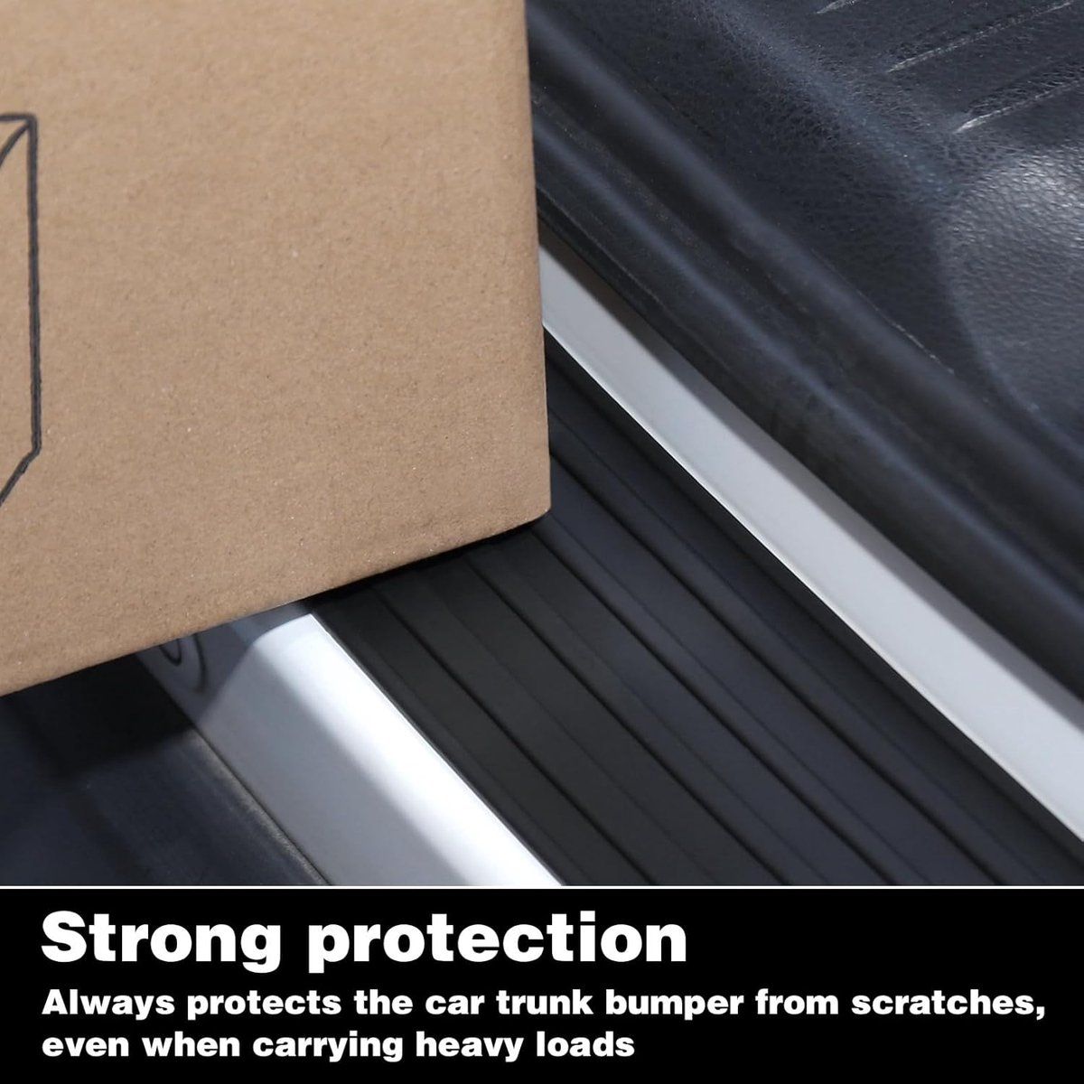 Pink Universal Car Bumper Protection Strip Scratch Resistant Anti Slip, 104 x 9 cm