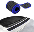 Black and Blue Universal Car Bumper Protection Strip Scratch Resistant Anti Slip, 104 x 9 cm