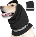 Dog Winter Earmuffs Calming Waterproof Snowproof Black, Size S, 40-54 cm