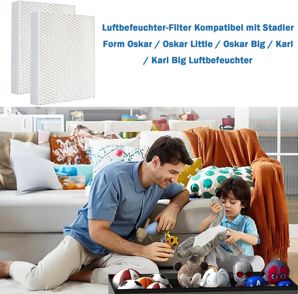 Pieces For Stadler Form Oskar & Karl Filter - Humidifier Filters - Efficient And Hygienic - Anti-bacterial - Oskar Karl Replacement Filter For Stadler Form Oskar/Oskar Little/Oskar Big/Karl/Karl Big Humidifier Replacement Filter 14643/10