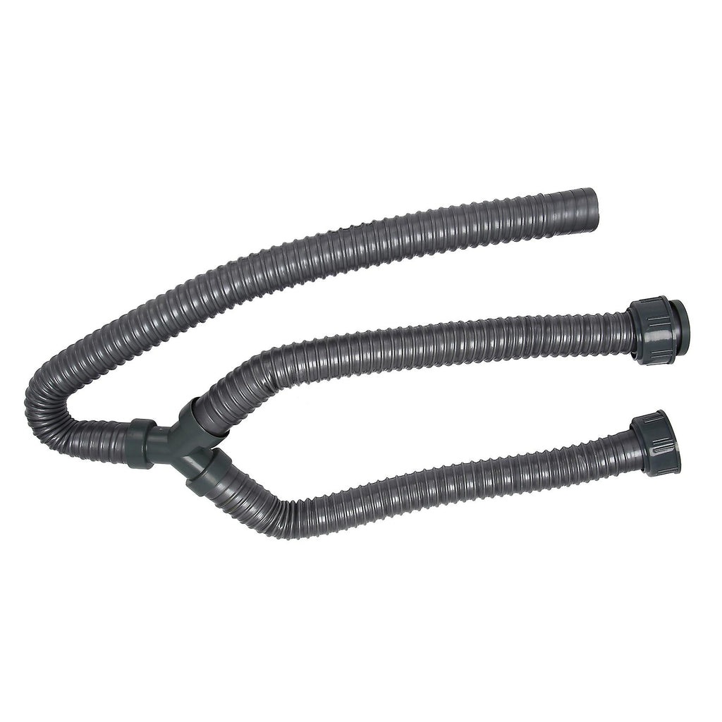 Washing Machine PVC Y-Shaped Drain Hose 1m Pipe Connector