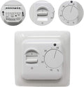 Electric Underfloor Heating Thermostat, 220V 16A with Probe, Mechanical Control, Energy Class A+++, Compatible with Underfloor Heating Systems