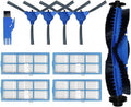 Main Brush Side Brush Hepa Filter Replacement Accessories,Compatible for Proscenic 850T Robot Vacuum Cleaner Spare Parts Kit