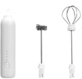 Mini portable milk frother - Electric milk frother - Handheld electric milk frother and egg beater - Multifunctional for coffee, milk and eggs - Three adjustable speeds - Home use