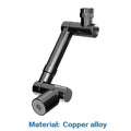 Alloy Universal Rotation Faucet Aerator Retractable Swivel Copper Alloy, splash reduction, water filtration, Black Finish