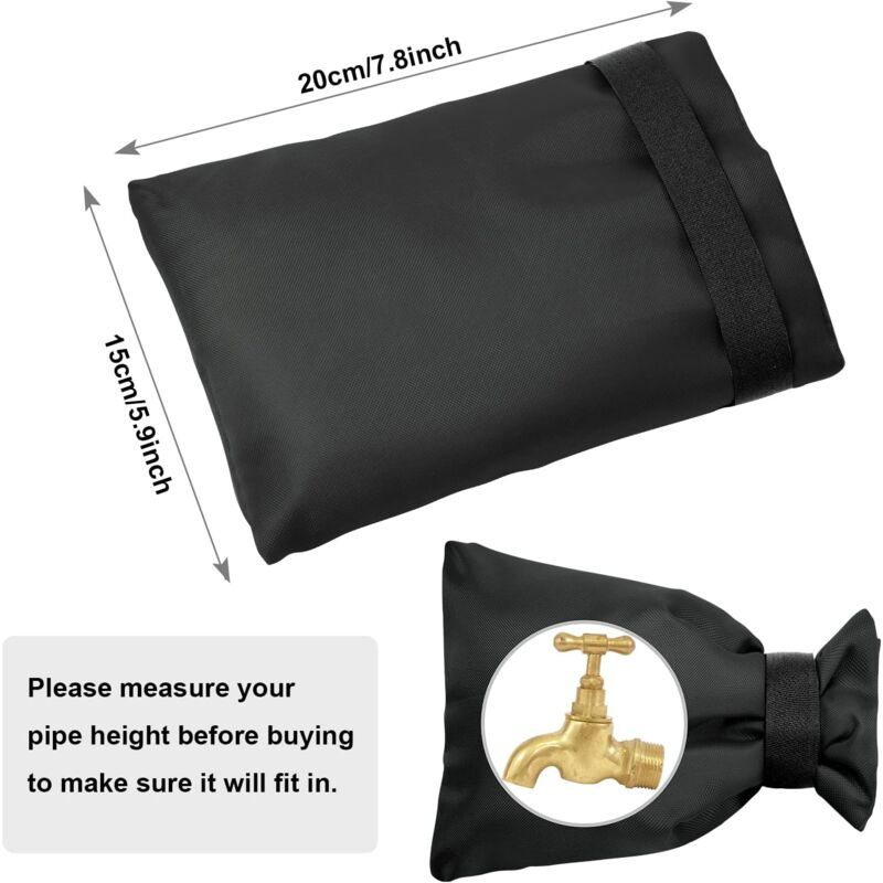 2 pcs Antifreeze Faucet Cover, Outdoor Faucet Cover, Waterproof Garden Faucet Cover, for Winter Frost Protection, Oxford cloth material