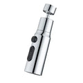 Spray head compatible with kitchen mixer 3 Spray Modes 720 Degree Rotation Rotatable faucet shower, Silver Finish