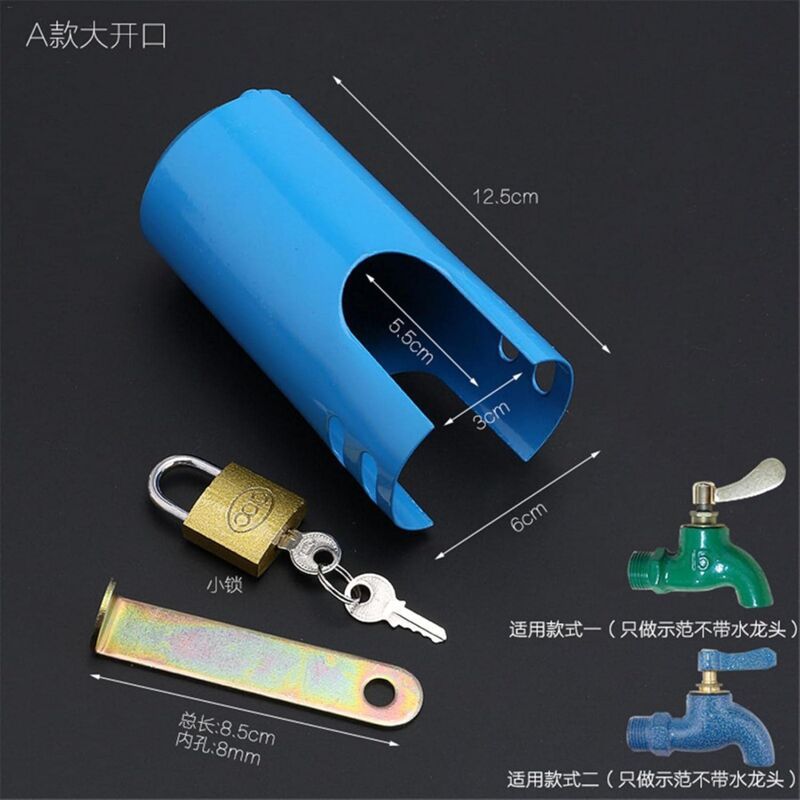 Lock Tap Faucet Lock Anti-theft Protection Cover Premium Metal Iron Multi-function Outdoor Garden Kitchen, outdoor faucet protection