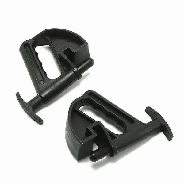 2pcs Car Tire Changer Rim Clamp Tire Mounting Machine Rim Pressing Tool Wheel Changing Aid Rim Clamp Adapter Black Accessories, Made of Plastic
