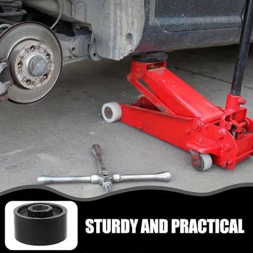 2pcs Jack Wheels Universal Hydraulic Jack Front Wheel Replacement Bearing Wheels Trailer Jacks Wheels to Ensure Stability and Flexibility, Black Color