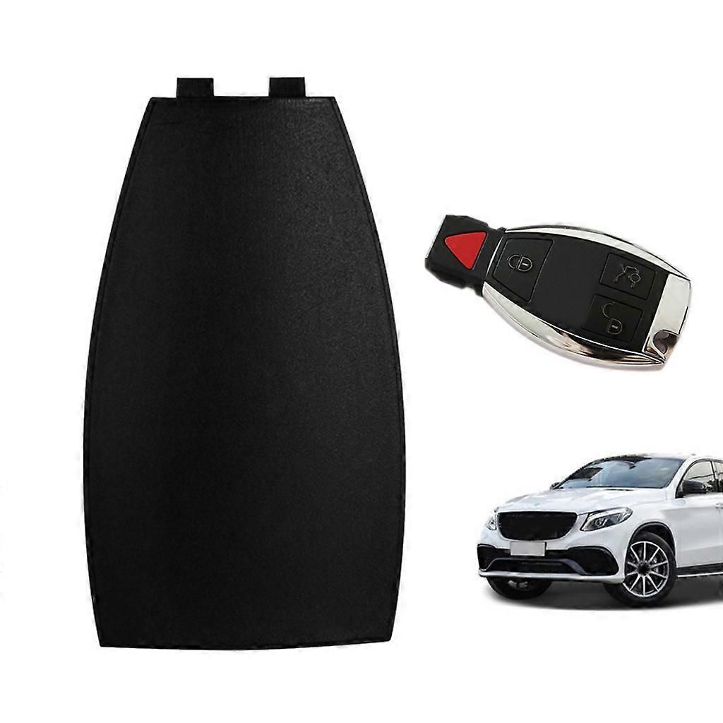 Heavy Duty Car Key Rear Cover Replacement for  S300 S350 E260 C200 GLK300 ML350 B200 Key Case, Made of Pvc, Black Color