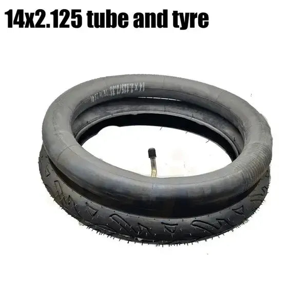Compatible 14x2.125 Outer Tire Inner Tube FOR Children's Wheel Parts 14 Inch Inflatable Scooter Electric Bike Tire