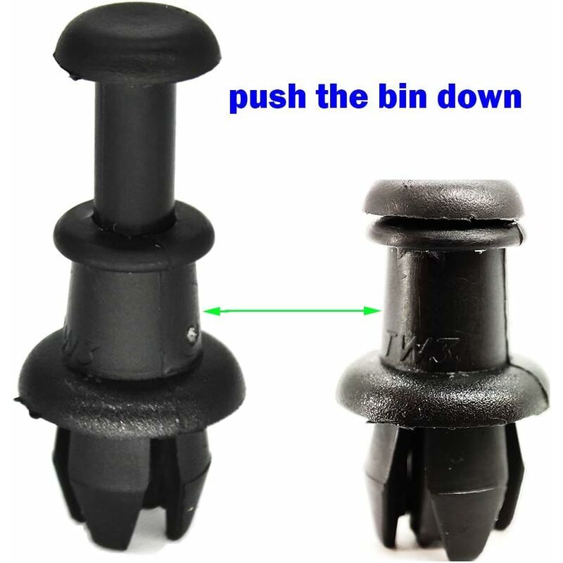 Replacement 4pcs rear parcel shelf mounting clips audi a3 s3 q5 sq5 vw golf r32 gti tiguan polo black, Made of Plastic