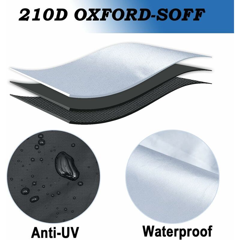 Replacement Waterproof motorcycle cover xxl black for scooter bike protection against dust snow rain wind uv., Made of Fabric, Silver Color