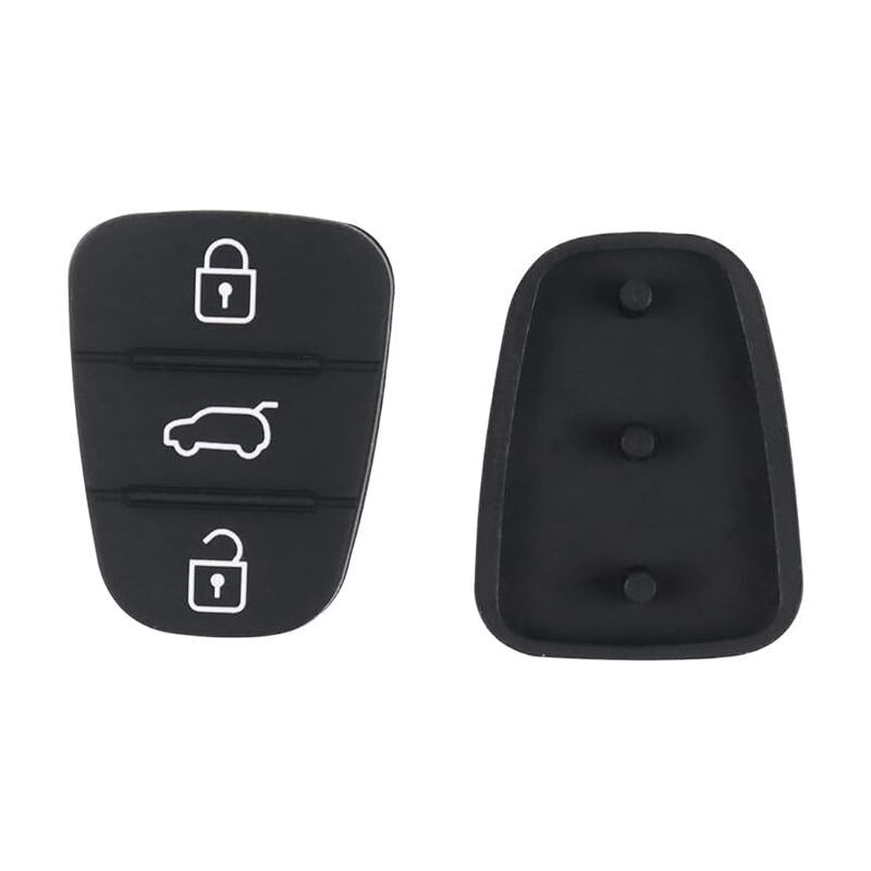 2Pcs Silicone Key Case Compatible with Kia Sportage Cee'd Picanto Rio \u0026 Hyundai i10 i20 i30 ix20 ix35 - 3 Buttons Remote Control Cover