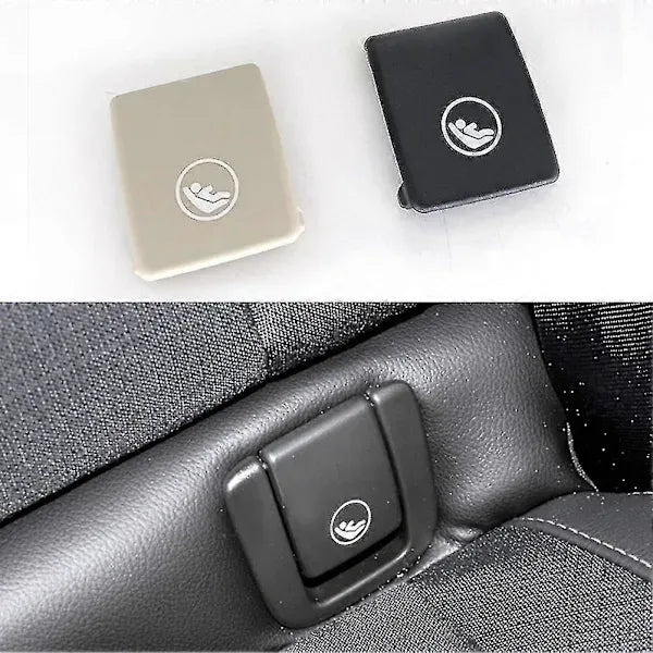 Replacement Bil Bakre Krok Isofix Skydd För V60 V90 Xc40 Xc60 S60 S90 - 2x Svart Barnsäkerhet, Made of Abs, Black Color