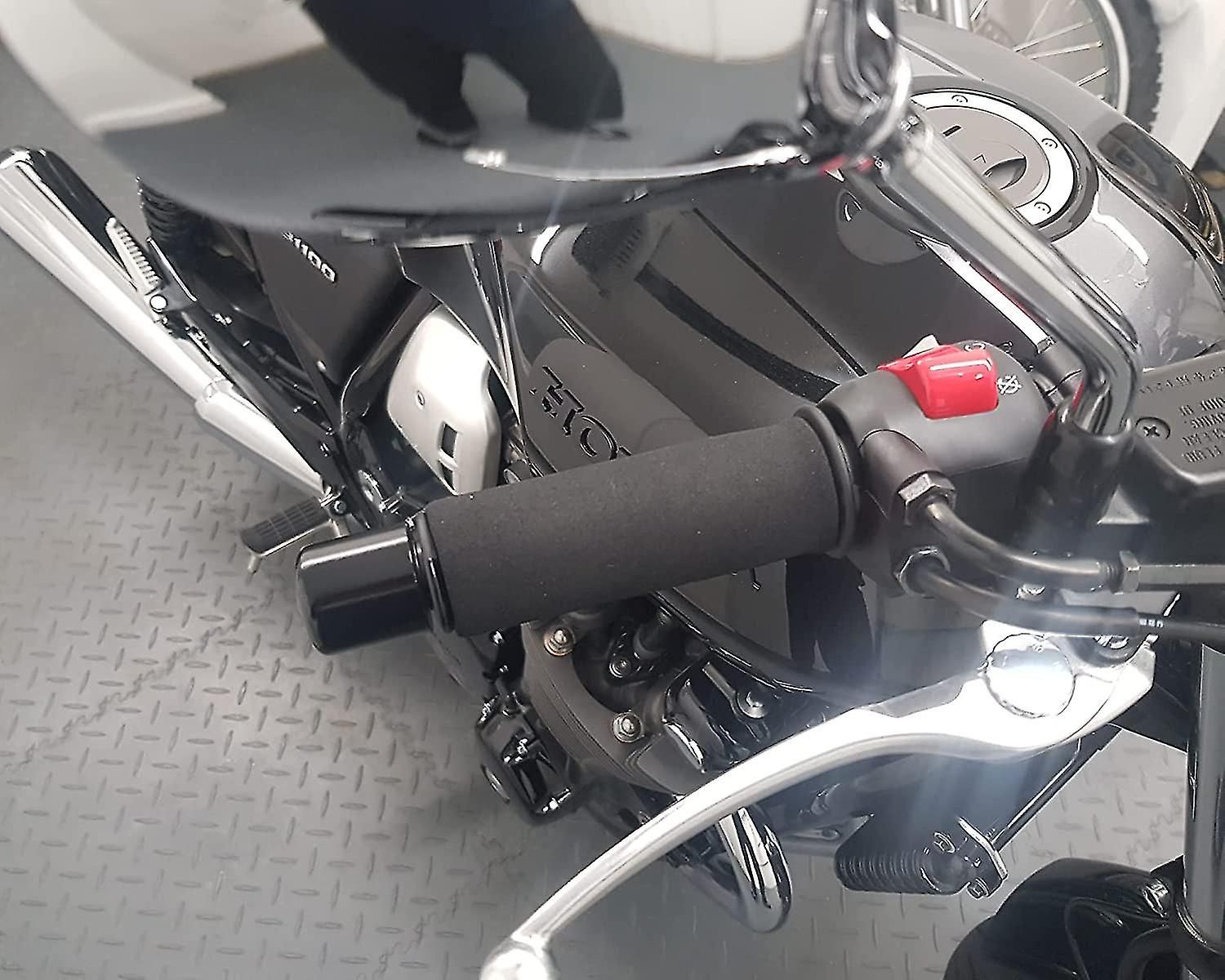 Replacement 2-pack motorcycle anti-vibration handle covers Inner diameter: 31mm (applicable range: 3.17-3.68 cm) Comfort foam non-slip for all handles