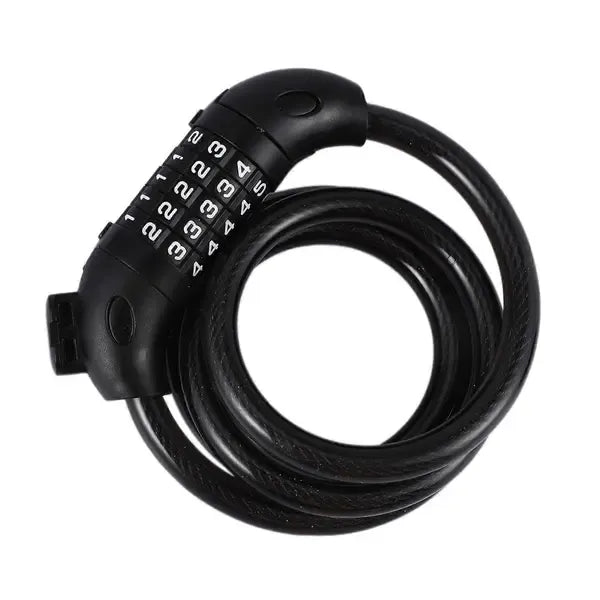 Compatible Anti-Theft Portable Code Lock for MAx G30 for M365 Electric Scooter Lock Accessories_jar, Made of Steel, Black Color