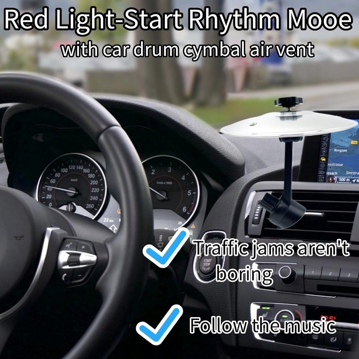 Anti - crash cymbals for cars 2 pieces Car cymbal air vents for for vent for drum for Replacement Part, Easy to Use