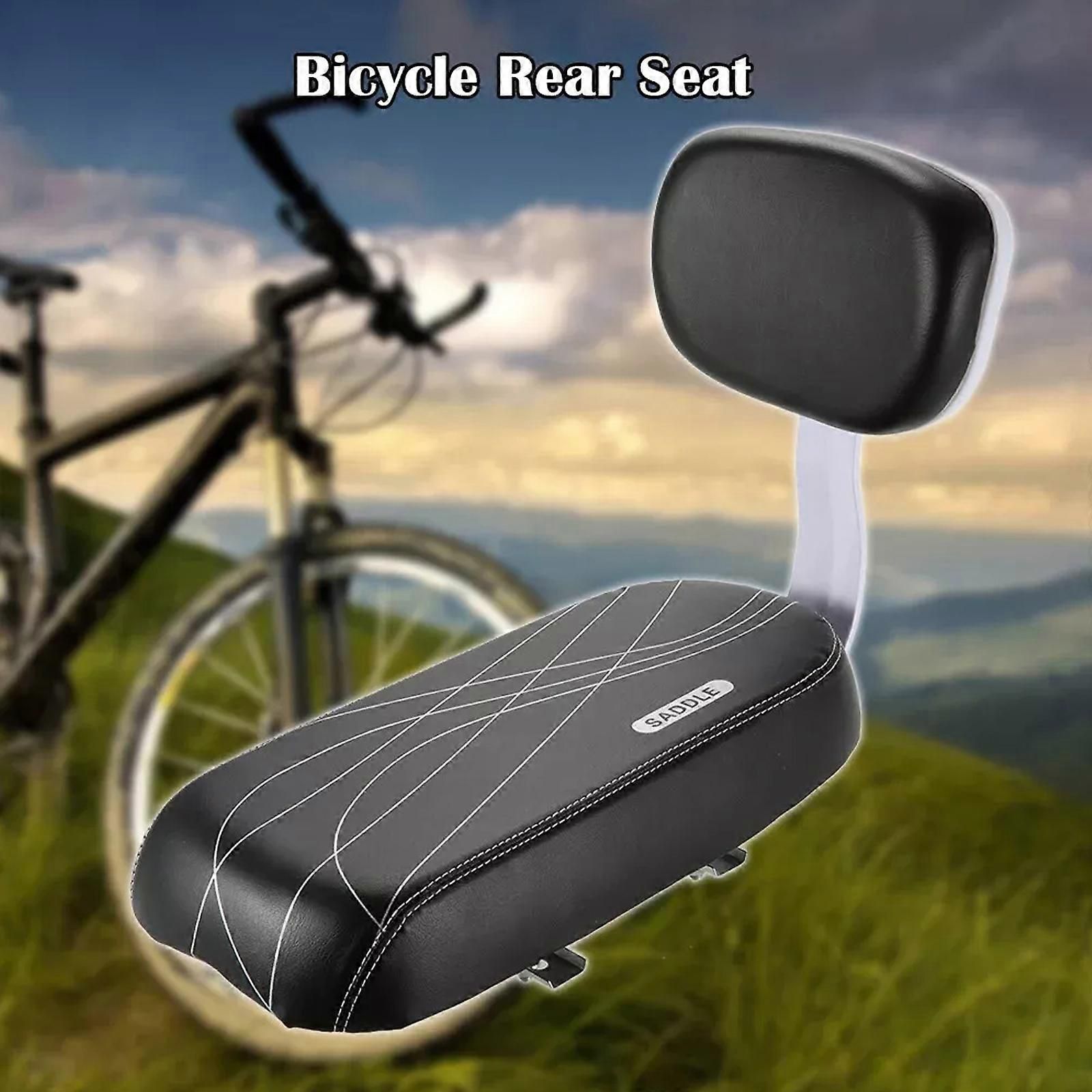 Premium Saddle with Backrest | Child Seat Set | MTB Rear Luggage Carrier | Comfortable & Safe Saddle_max, Replacement Part, Made of Iron