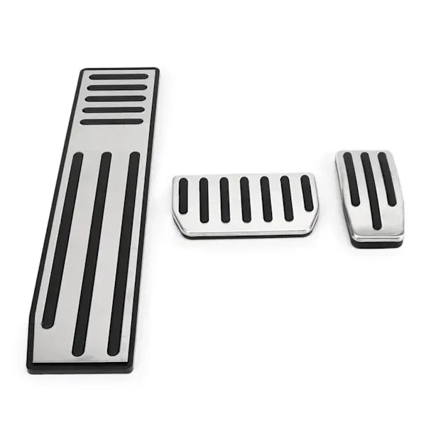 3pcs Foot Pedal Set Accelerator Brake Pedal Footrest Stainless Steel Rubber Non-Slip Replacement for Tesla Model SX—max