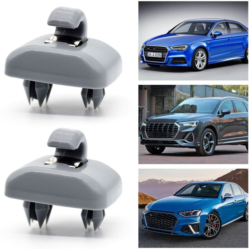 Long Lasting Premium 2x Sun Visor Clip Bracket Holder Replacement for  Audi A1 A3 A4 A5 Q3 Q5 B6 B7 B8, Made of Plastic