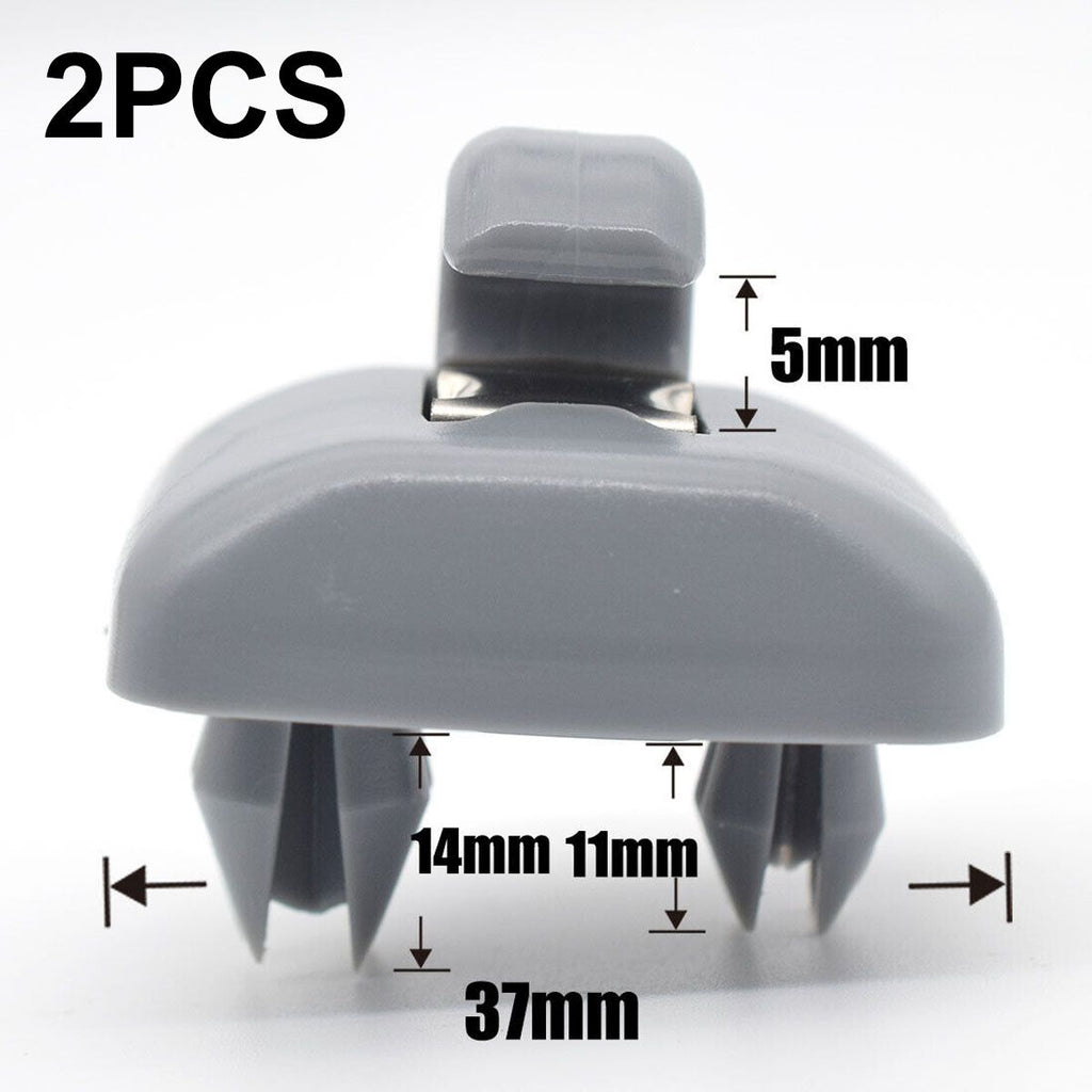 Long Lasting Premium 2x Sun Visor Clip Bracket Holder Replacement for  Audi A1 A3 A4 A5 Q3 Q5 B6 B7 B8, Made of Plastic