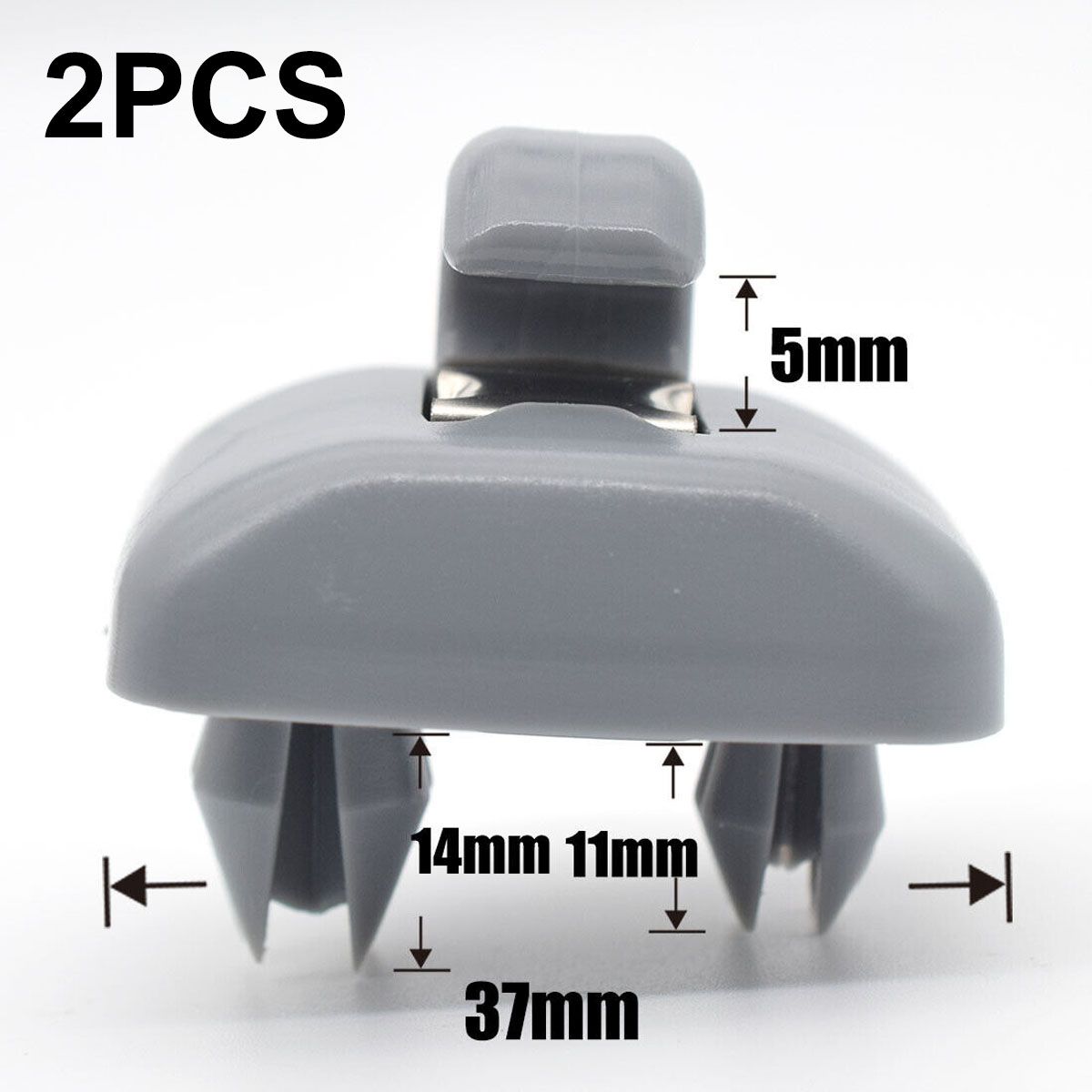 Long Lasting Premium 2x Sun Visor Clip Bracket Holder Replacement for  Audi A1 A3 A4 A5 Q3 Q5 B6 B7 B8, Made of Plastic