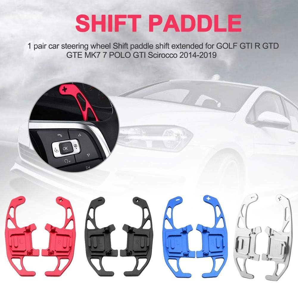 High-performance aluminum gearshift paddles (blue) for Golf Golf 7 R-line (models 2015-2019), Golf 7 GTI (models 2015-2019), Replacement Part