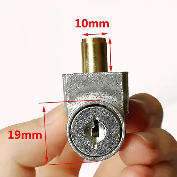 Long Lasting Premium Compatible Battery Lock Cover with 2 Keys E-Bike Switch, Made of Metal, Black Color, Easy Installation
