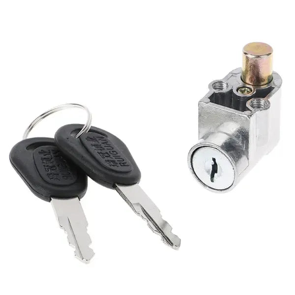 Long Lasting Premium Compatible Battery Lock Cover with 2 Keys E-Bike Switch, Made of Metal, Black Color, Easy Installation