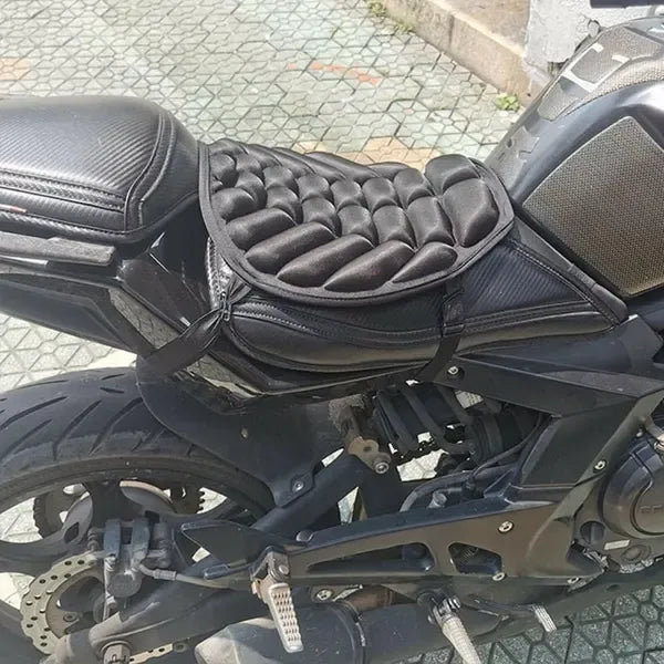Sturdy Heavy Duty Replacement Motorcycle Seat Cushion Gel Seat Motorcycle Cushion, Made of Lycra, Black Color, Top Quality
