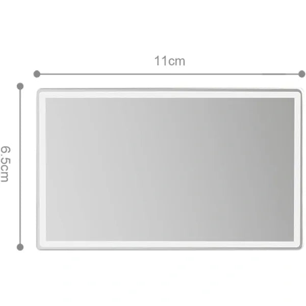 Portable Car Vanity Mirror, Self-Adhesive for Sunshade, for Rearview Universal for Back Seat Bathroom Bedroom, Replacement Part