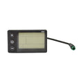 Replacement S866 Electric Bike LCD Screen E-bike Electric Scooter Display Meter Control Panel with Waterproof, Made of Abs, Black Color