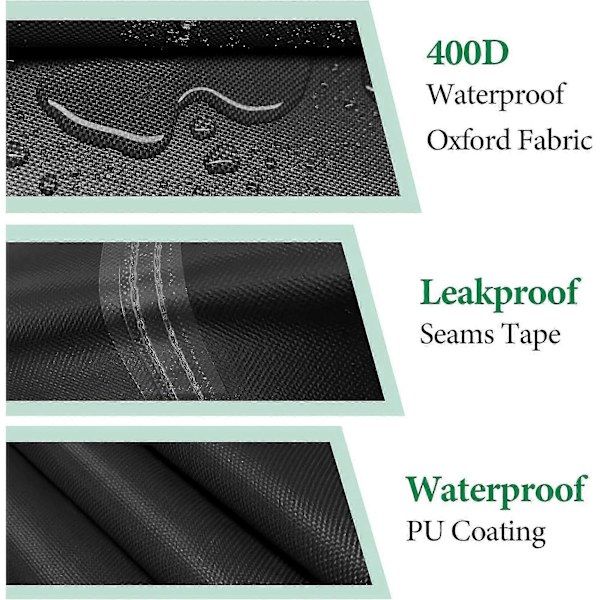 Replacement Waterproof cover for outdoor tricycle, electric recumbent bike, 190x76x112 cm with reflective strips, Made of Fabric