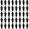 Plastic rivets, Vehicle mounting clips, 50 pcs Body for Yamaha/Suzuki/Kawasaki/Forza, Plastic fairing 6 mm hole, Replacement Part