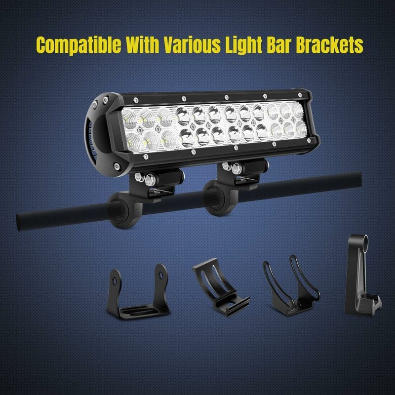 2pcs 19-30mm Roof Rack Bracket LED Light Holder Roll Bar Clamps Clamp,for Roll Cage Bar for Off Road,SUV, Made of Aluminum