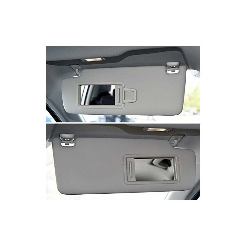 Pack - Compatible with Audi A4 A5 S5Q3 Q5 Car Sun Visor Clip Fastener Bracket 8U0857562A (Black), Made of Plastic
